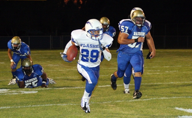 Zach Golson #29 had 16 carries for 67 yards. Fillmore will play this Saturday against Village Christian at
7:00 p.m. For more details please contact Lynn Cole at the Student Store.