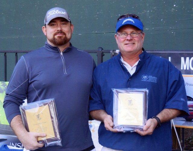 F.H.S. Sports Hall of Fame winners were (l-r) Steve Dann and Chris Goodenough