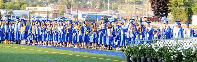 Fillmore High School Class of 2018 took their last walk to the podium Thursday night, June 7, 2018. Approximately 225 Seniors graduated this year. The evening went as follows: Processional “Pomp and Circumstance”, Band Greg Godfrey; Welcoming speech was by Principal Tom Ito; National Anthem “The Star Spangled Banner,” sang by Bianca Ordonez; Pledge of Allegiance Grace Garnica, ASB Vice President; Personal Message “Greatness” Christian Andrade, Senior Class President; Personal Message “Same Old Stage” Ian Morris, ASB President & Valedictorian; Person Message “Final Page of the Chapter” Sean Miller, FHS Teacher; Presentation of Awards Dr. Adrian Palazuelos, District Superintendent; Presentation of Class Tom Ito, Principal; Presentation of Diplomas Ronda Reyes-Deutsch, Dena Wyand, Counselors, and Scott Beylik, Kellie Couse, Virginia De La Piedra, Sean Morris, Lucy Rangel, Members, Board of Education; Alma Mater, FHS Band; Tassel Ceremony Kasey Crawford, Salutatorian. Congratulations Fillmore High School Class of 2018!