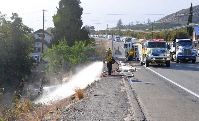 On Monday, February 26, at approximately 4:30 p.m., the Fillmore City Fire Department responded to a grass fire on Highway 126 near Cavens Road. The fire was confined to the grassy area between an avocado orchard and the highway, and was quickly extinguished.