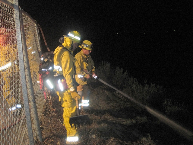 On Tuesday April 15th Fillmore Fire Department responded into County area to a reported grass fire on Goodenough Rd. and Burson Rd. Upon arrival Fillmore fire units quickly extinguished a 10x10 spot fire on the hillside. No structures were involved and no injuries to report.