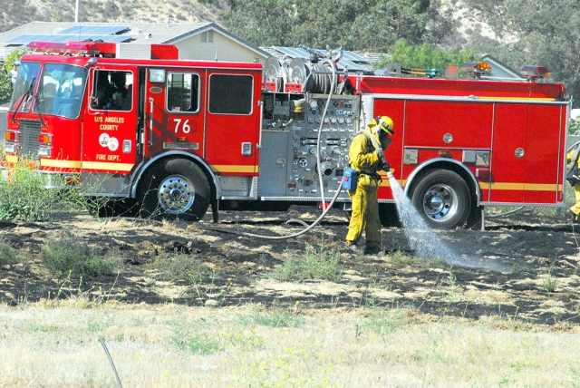 A small brush fire was quickly extinguished on Thursday, July 8th near the intersection of Main Street and Telegraph Road, Piru. It burned about 2 to 3 acres just before 5pm. No structures were threatened.