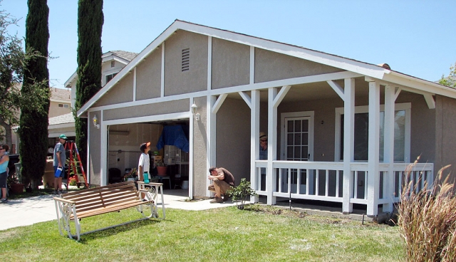 The house after Habitat for Humanity fixed it up.
