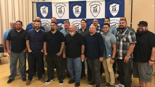Pictured above is the 2006 Fillmore High Football Team at the Hall of Fame induction ceremony held on Saturday, October 7th along with other FHS Alumni.
