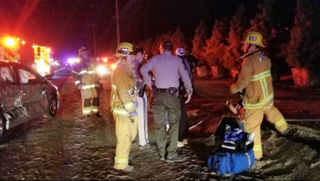 Over the weekend Fillmore Fire crews along with Ventura County Fire responded to a traffic collision on Highway 126 and Hopper Canyon Road. Cause of the accident is still under investigation. Photo Courtesy Fillmore Fire Department.