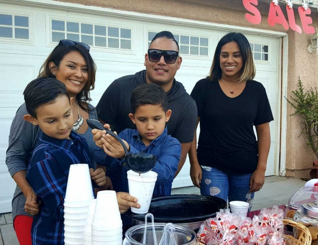 For the past 3 years Brendan Morales, mom Laura Morales, his best friend Colby Satterfield, mom Teresa Satterfield along with their uncle Christopher Zavala have made a large donation to the Fillmore Fire Departments Annual Toy Drive. The boys set up a stand in their driveway offering hot chocolate, goodies and arts and crafts for a donation. They will be out there this Saturday, December 2nd at 331 D Street from 4pm – 7pm. Last year the were able to raise over $300 for this good cause. 2016 photo courtesy of Sebastian Ramirez.