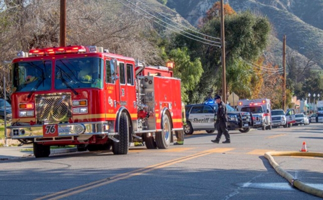 On January 21st, 2022, at 8:18am, the Ventura County Fire Department, Fillmore City Fire, EMS (AMR Supervisor Paramedic), Los Angeles County Fire and AMR paramedics were dispatched to a reported structure fire in the 3000 block of Center St., Piru. Arriving fire crews found a single-story single-family home with smoke displayed. Fire crews were making a transitional attack at the time. All residents were reported out. Two AMR ambulances were dispatched to the incident with one person treated for possible smoke inhalation. Fire was knocked down by 8:44am, and fire crews were checking for areas that the fire may have extended to. Fire investigator and Red Cross were also on scene. The Ventura County Sheriff’s Department was on scene with road closers at Center and Park Street, and Center and Main Street. Cause of the fire is under investigation. Photo Credit Angel Esquivel-AE News.