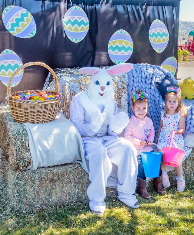 Saturday, April 13th from 10am – 2pm, at Two Rivers Park, the City of Fillmore is hosting an Egg Hunt & Chalk Art Festival. Pictured are some of the kids who participated in the Chalk Art activities, as well as taking some photos with the Easter Bunny. Photos courtesy Bob Crum. 