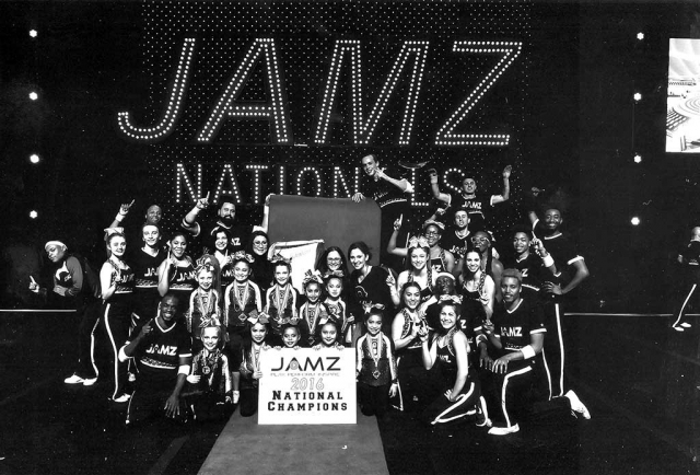 Both squads of the SoCal Fillmore Bears Cheer Team traveled to Las Vegas earlier this month to compete in the Jamz National Cheer and Dance competition.  Congratulations go to the Cubs, consisting of ten girls, nine and under, who competed on January 22, in Showcheer Division 8, Level 1 in The Orlean’s Arena, Las Vegas.  Led by Head Coach Trina Tofoya and Cheer Director Katie Aguilar, the Cubs won their championship jackets and title with a perfect score against eleven other teams.  Members of the SoCal Fillmore Bear Cubs team are: Adriana Navarrete, Angelica Ruiz, Angie Hernandez, Azaria Aguilar, Camila Razo, Dalilah Felix, Gianni Padilla, Maribel Ruiz, Morgan Ferguson, and Naomi Bonilla.