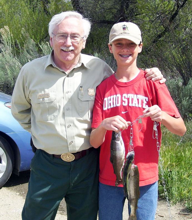 Jonathan Richmond , Fillmore resident and avid fisherman, son this year’s 10-15 year old class tournament. He was 3rd in 2006, 2nd in 2007, 1st in 2008, and caps off his final year 1st in 2009. He is talking retirement and will fish for fun! Pictured is Jonathan with his proud papa Jerry Richmond. Jonathan also was pictured in last week’s Gazette for penning the winning skate park name, Two Rivers Park.