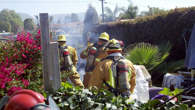 On 5/16/2012 at 3:48pm the City of Fillmore Fire Department responded to a report of a structure fire at 308 McCampbell Street in the City of Fillmore. Upon arriving on scene less than two minutes after dispatch, fire personnel discovered multiple stuffed recliners and a wood deck on fire in front from yard of the residence.