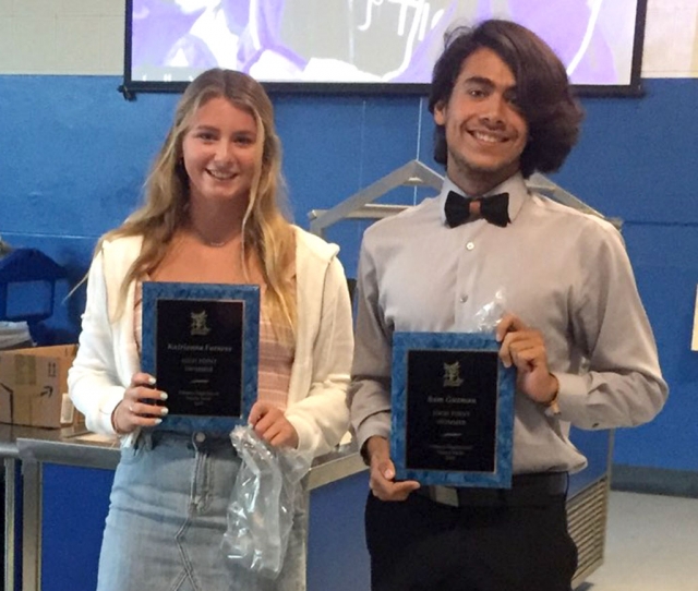 2018-19 Citrus Coast League High Point: Katrionna Furness and Sam Guzman.