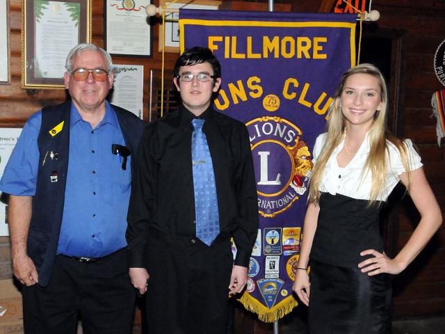 Pictured above with Lion Chair Bill Edmonds are the the Lion Club contestants Robby Munoz and Chloe Keller. They each participated in the speaker contest Monday, February 7. The topic was “Enforcing Our Borders: State vs. Federal Rights”. The winner Robby Munoz received the grand prize of $75. and a chance to compete in Camarillo on March 9th against five other clubs in the zone contest.