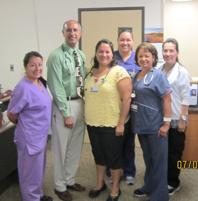 Dr. Raymond Menchaca and his staff have donated their time and service for the 15th year now for the Fillmore Raiders and Cheer for their player physicals this past Saturday. The entire Raider organization would like to Thank him for his dedication to our youth and community. The staff was treated to a catered lunch from Wood Ranch BBQue provided by the Raider Organization. Dr. Menchaca's office is located at 852 W. Ventura St next to McDonalds. They can be reached at 805-524-2672.