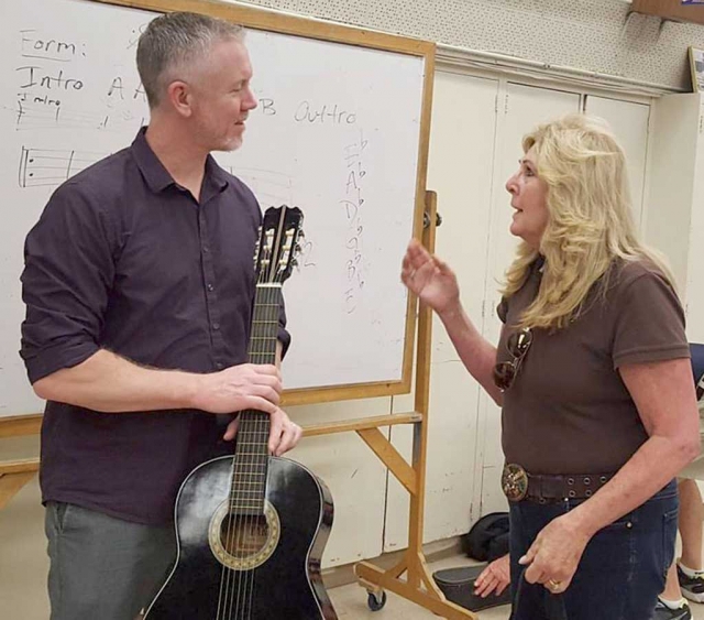 Last week Fillmore High School received a generous donation from the Lynda Miller Foundation. She donated art supplies and other materials to assist our teachers over the years, as well as 6 guitars to the FHS Music Program. Some of the guitars were fit for our Mariachi Program and some were more appropriate for the guitar class.