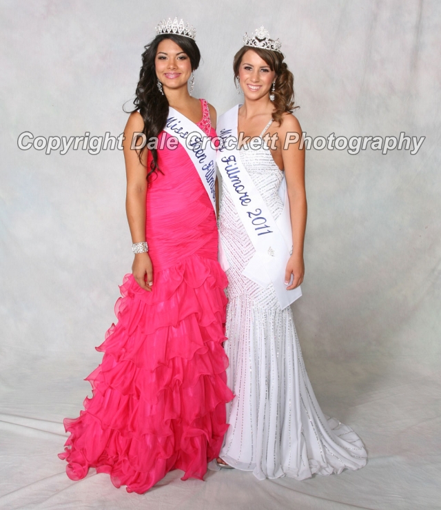 The Miss Fillmore Pageant was held Saturday April 30th at the Veterans Memorial Building. Twentythree girls ranging in ages 13 to 18 years participated. Pictured above (left) Miss Teen Fillmore Ashley Bravo and (right) Miss Fillmore Riley Wright. Photos courtesy of Dale Crockett Photography.