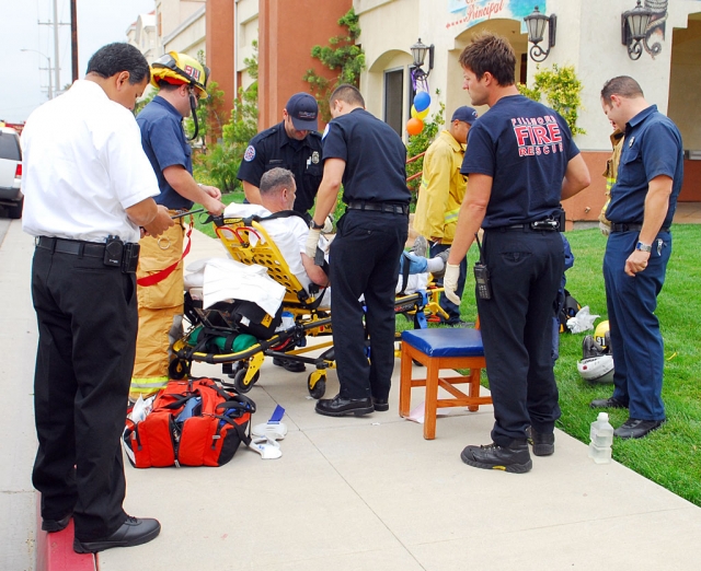 Tuesday afternoon, near the corner of Highway 126 and D Street, a westbound motorcyclist was injured when he attempt to avoid a car that turned into his path. The driver of the car was sited for a right of way violation.