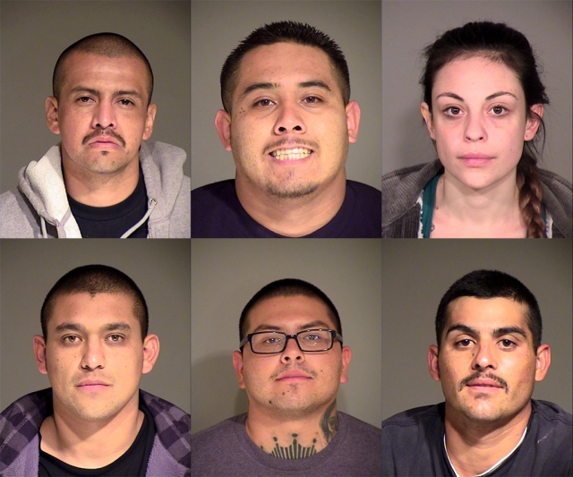 (l-r) (top row) Steven Cheveste, Fillmore, 33; Pedro Tello, Fillmore, 23; Natane Chapman, Fillmore, 22; (bottom row) Martin Gaspar, Fillmore, 24; Jose Martin Herrera, Fillmore, 25; Frank Villa, Fillmore, 33.