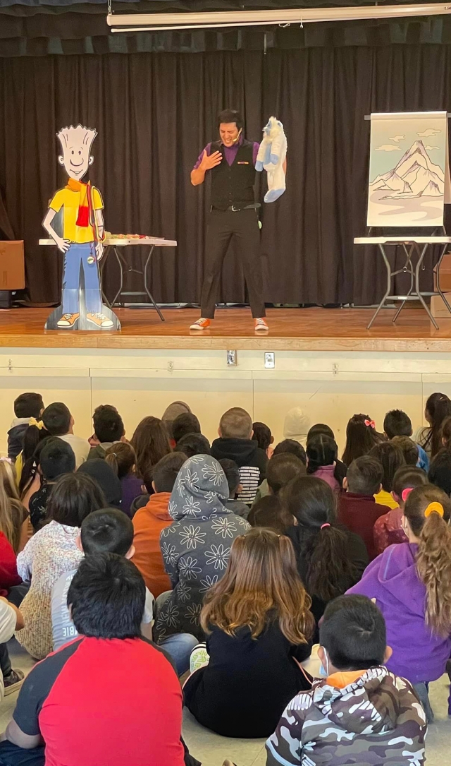 On November 17th, students at San Cayetano Elementary enjoyed an entertaining presentation from The NED Show, a school wide character education program that promotes a culture of kindness and excellence in the school setting. NED is a lovable cartoon character whose name reminds students to always follow three simple guiding principles: Never give up, Encourage others, and Do your best! Courtesy San Cayetano Elementary Blog.