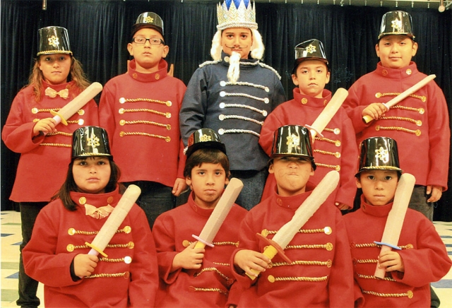 Bridges After School Program at Mountain Vista put on a great Nutcracker sampler for their Christmas show this year. Coordinator Chantee Campos choreographed the dances with the help of Kianna Tarango. Sheila Campos made all the costumes from scratch. The other staff members also helped put this together which include Jolene Palacio, Brittany Holmes, Nicole Acosta, Susie Murillo, and Pricella Becerra. The staff did hair, make-up, music, and props. The props were made by Tressa Saviors. Thirty five students from the program participated. Many of these students would never have the opportunity to participate in dance or theatre so this was a great experience for them. The kids were amazing, and very much into their character. They brought tears to our eyes. Staff, students, and volunteers all did an awesome job with this performance. They plan on doing this again next year by adding more dances. Way to go Bridges After School Program at Mountain Vista! Submitted by Chantee Campos.