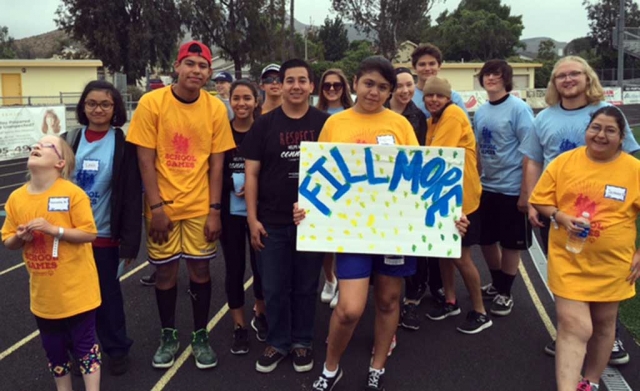 Fillmore Unified School District participated in the Special Olympics School Games, which was held on Saturday, May 14 at Newbury Park High School. Teams from around the county participated in track and field events. Fillmore Unified School District had 32 student athletes, ages 5-22, participate in the events. Student buddies from Fillmore High School and Fillmore Middle School supported students in the fun! Athletes were awarded gold, silver, and bronze metals for the 100 yard dash, 50 yard dash, 25 yard assisted race, the standing long jump, the softball throw, and the tennis ball throw.