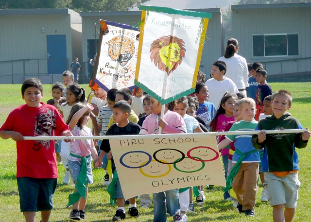 Kindergarten procession.