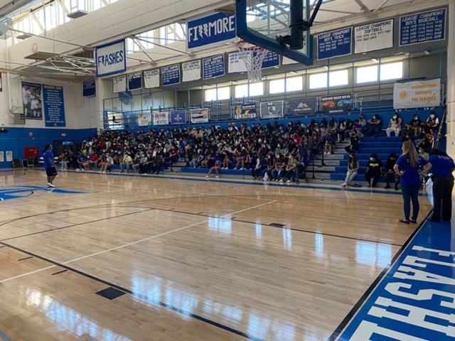On Tuesday, August 10th, Fillmore High School welcomed the Class of 2025 which participated in orientation last week in the FHS Gym. Photo courtesy Fillmore High School blog.