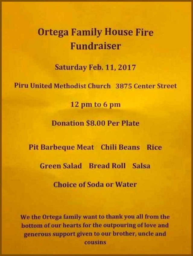 Ortega Family House Fire Fundraiser