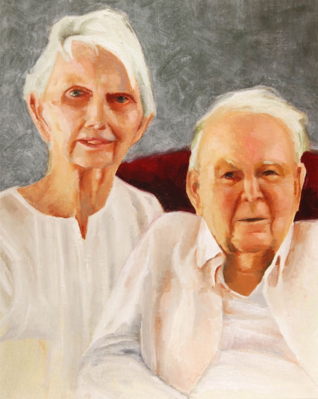 “The Folks” – Artist Mark Whitman – On loan from collection of John and Nancy Whitman