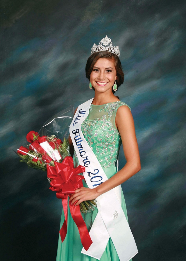 (above) Miss Queen Kiana Hope. The Miss Fillmore, Miss Teen Fillmore Pageant was held on April 26, 2014 at the Venterans Memorial Building. Fifteen contestants participated. Congratulations to winners Miss Queen Kiana Hope, Miss 1st Jessica Mayhew, Miss 2nd Kaileigh Carpenter, Teen Queen Taylor Wright, Teen 1st Chloe Stines, and Teen 2nd Natalie Johnston. The evening was emceed by Mark Ortega. Photos courtesy Crockett Studios.