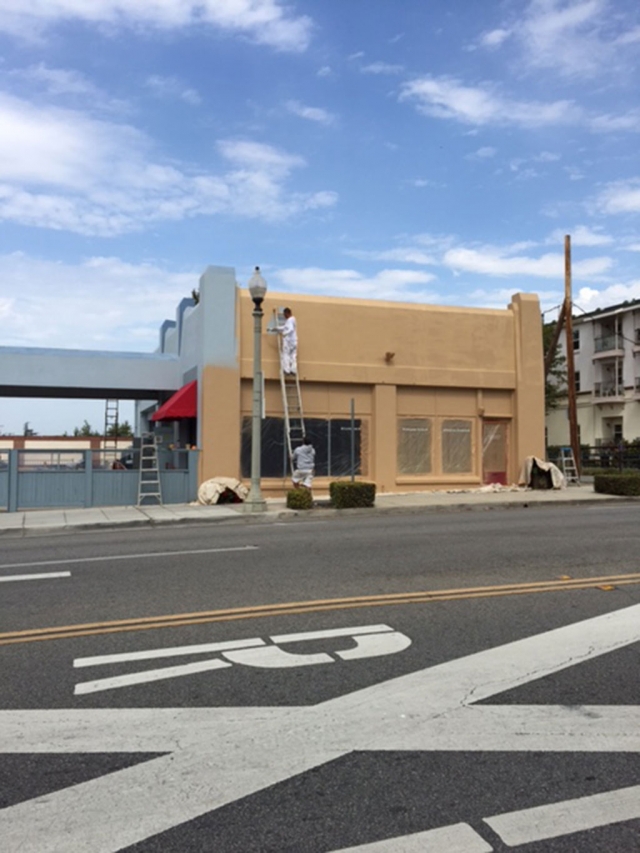 The vacant Wm Morris owned building on Central Avenue, across from Fillmore City Hall, received a fresh coat of paint this week. The drab blue building was painted in the tan/beige range, in keeping with the Central Avenue theme. The property has housed a now-defunct newspaper, a BBQ place, H&R Block, an upscale restaurant, and a railroad eatery in the last few years.