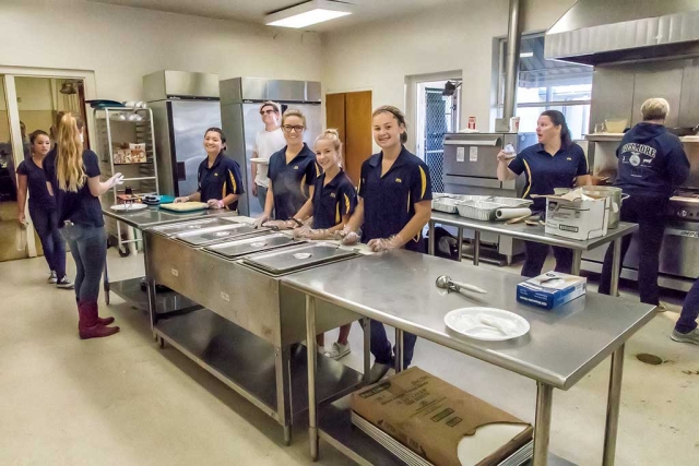 The volunteers and staff who made the FFA Pancake Breakfast a success.