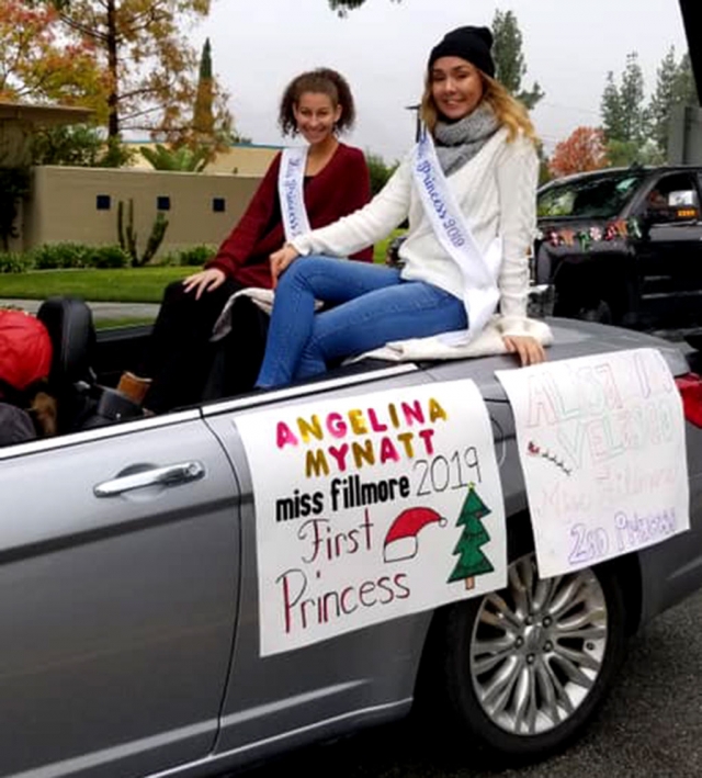 Miss Fillmore, First and Second Princesses Angelina Mynatt, and Alisa Velasco. Photos courtesy Miss & Miss Teen Fillmore Pageant Facebook.