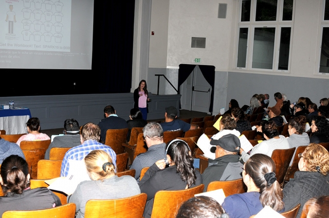 Interactive Family Engagement Event took place Thursday, May 23rd from 6:30 p.m. to 8 p.m., in the Fillmore Unified School District’s auditorium. Parents learned to spot and nurture seeds of creative strengths in their children. Guest speaker was Kathryn Haydon.