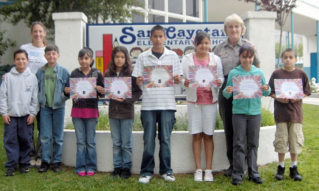 Carol Peterson, a Forest Ranger and Education Coordinator for the Channel Island National Park came to San Cayetano to speak to the students about what a good citizen is and how displaying good character could enrich the students and others in the community around them.