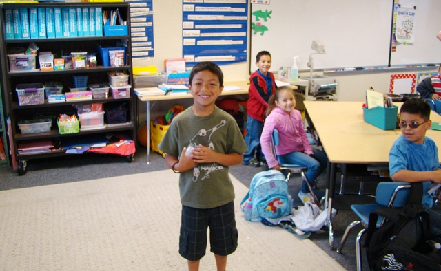 Perfect Attendance winner: First Grader Christian Mendez, winner of IPod Shuffle.