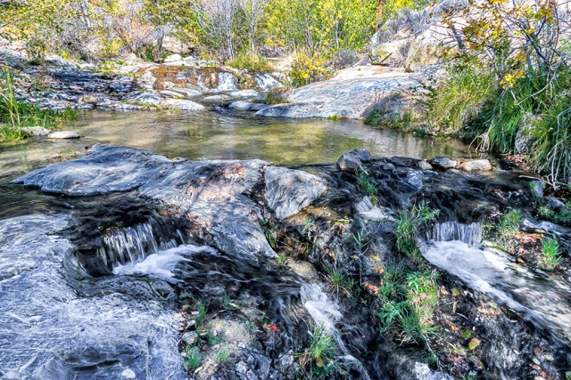 Photo of the Week "Brush Creek north of Kernville, CA" by Bob Crum. Photo data: Canon 7DMKII camera with Canon EF-S 15-85mm f/3.5-5.6 IS USM lens @16mm. Exposure: ISO 100, aperture f/16, shutter speed @1/25th second. 