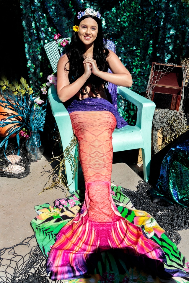 Photo of the Week: "Mermazing Mermaid Kristen, Ventura Harbor Village" by Bob Crum. Photo data: Canon 7DMKII, manual mode with Tamron 16-300mm lens @24mm. Exposure; ISO 125, aperture F/7.1, 1/640 second shutter speed.