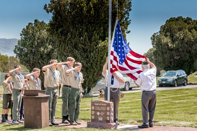 Photo of the Week "Raising the Flag at the Bardsdale Cemetery Memorial Day Service" By Bob Crum. Canon 7D MKII manual mode, ISO 320, Tamron 16-300mm lens @44mm, aperture f/11, 1/320 second shutter speed. 