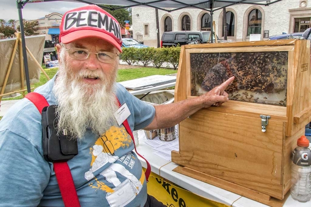 Photo of the Week: "The Beeman" by Bob Crum. Photo data: ISO 1250, Lens 16-300mm @16mm, f/11 @ 1/500sec.