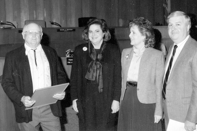 The woman on right is Madge Schaeffer former Ventura County Supervisor and woman on left is Maggie Erickson former Ventura County Supervisor.