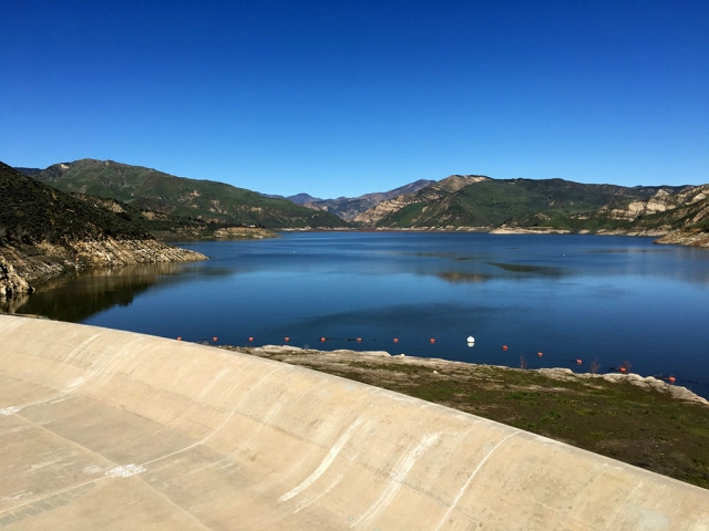 The United Water Conservation District announced that Lake Piru has risen over 24 feet in the last two months. Above is a current picture of Lake Piru. Photos courtesy United Water Conservation District.