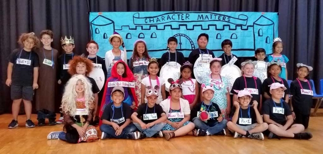 On Tuesday, May 16th at San Cayetano Elementary, Mrs. Gosselin’s third grade class performed a musical called, “Character Matters.” The musical was about how fairy tale characters learn good character traits such as being kind and responsible. The following students who were in the musical in no specific order are pictured above: Desteny Acosta, Giovanni Alcala, Ashley Alvarez, Briana Alvarez, Daniel Baron, Daisy Bautista, Lila Bunheirao, Carlos Cabral, Layla Cabral, Jesus Canchola, Angel Garza, Hector Hernandez, Leo Hernandez, Sofia Ibarra, Natalie Jacinto, Andrew Luna, Lisbeth Magana, Lizbeth Mendez, Alex Miller, Nathaniel Ponce, Jonas Ramirez, Luis Roque, Aliorah Salas, Christopher Tobias, Juan Torres, and Jazleen Vaca. Photos Courtesy Lisa Gosselin.
