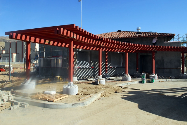 The new Fillmore swimming pool complex is nearing completion. The complex is expected to open in January.