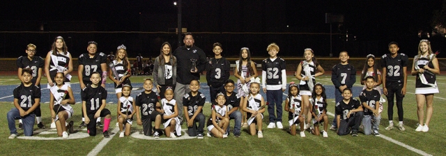 On Saturday, October 16th, the Raiders Youth Football and Cheer hosted their 2021 Homecoming at Fillmore High
Stadium. Above is the Raiders 2021 Homecoming Court. Photos courtesy Crystal Gurrola. 