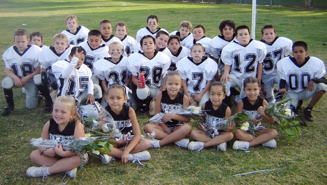 Mighty Might Silver and Cheerleaders.