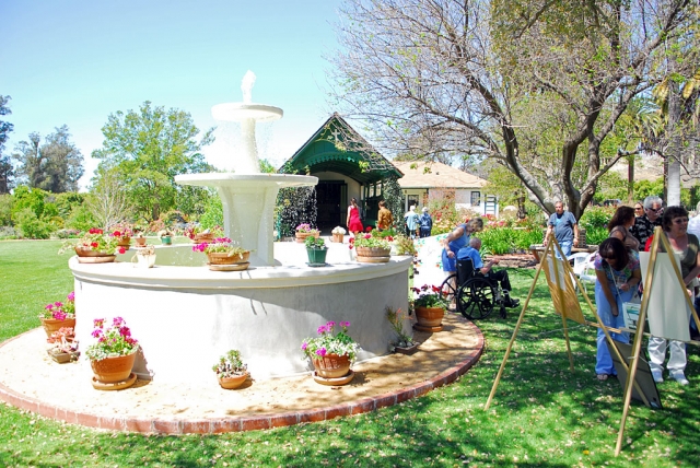 Rancho Camulos held a dedication Saturday for the restored fountain, originally built in 1853 by Ygnacio del Valle. The restoration was made possible through funds donated by the Real family in memory of the late Anthony G. Real, a member of the Rancho Camulos Museum Board of Directors who, as the son of a ranch worker, grew up on Rancho Camulos.