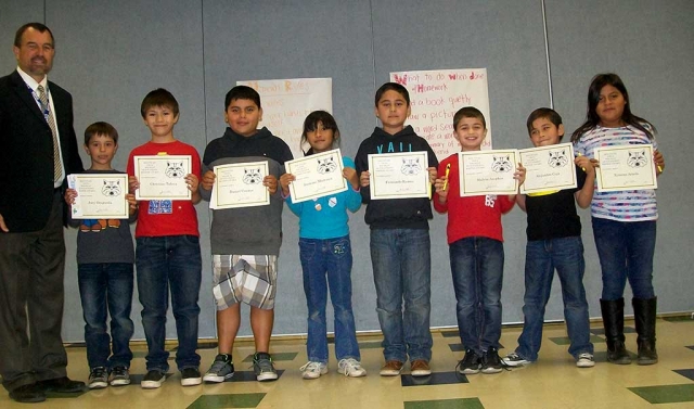 3rd Grade Recipients: Joey Ocegueda, Christian Tafoya, Daniel Viveros, Jasmine Martinez, Fernando Ramos, Melvin Assphor, Alejandro Ceja, Ximena Arzola