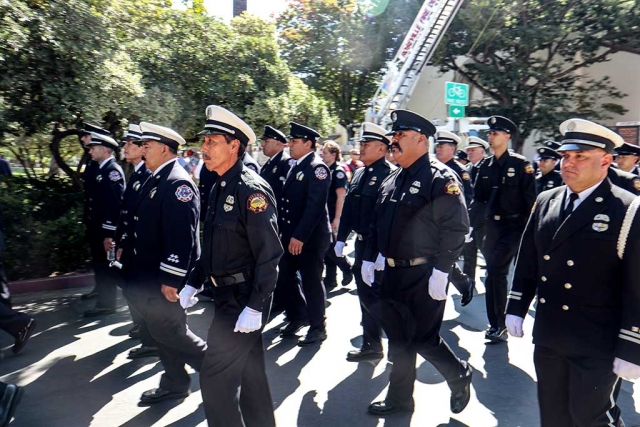 In Sacramento this past weekend the City of Fillmore was represented by eight Fillmore Firefighter personal in the Sacramento Firefighter Memorial Parade. Photos courtesy Fillmore Fire Department. 
