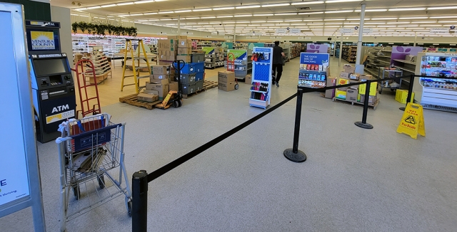 Fillmore Rite Aid’s construction looks to be nearing completion with the pharmacy moved to its original location and shelves being stocked. The store underwent major remodeling due to a plumbing flood in June 2021.